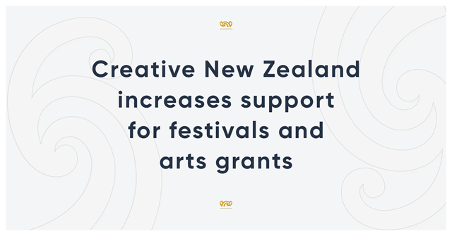 Creative New Zealand increases support for the arts