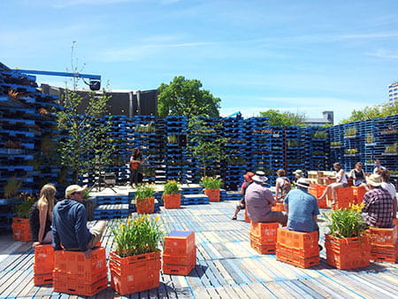 Christchurch on Crates - Image: Guy Jansen, supplied courtesy of Gap Filler