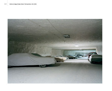 Page from Wayne Barrar: An Expanding Subterra. Vehicle Storage, Bradys Bend, Pennsylvania, USA 2006.