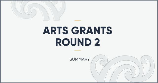 Summary Arts Grants round 2 results