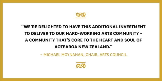 Creative New Zealand welcomes biggest government investment in the arts for two decades