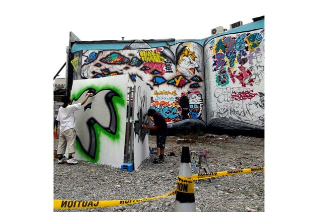 Live Graffiti Art Battles in Central Christchurch