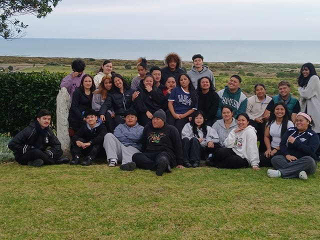 Omarumutu Marae view