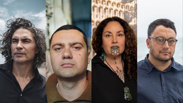 Brett Graham, Shannon Te Ao, Ngahina Hohaia and Luke Willis Thomson