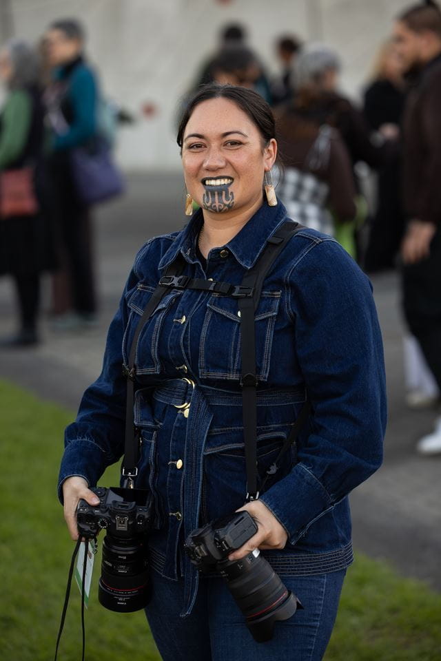 Photographer Erica Sinclair (Te Whānau-ā-Apanui).