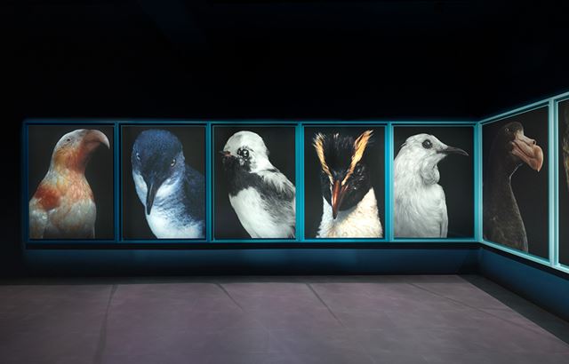 Taharaki Skyside Installation left wall Photography By Neil Pardington