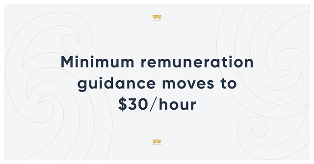 minimum remuneration guidance moves to $30/hour