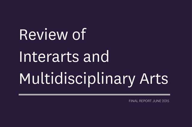 Results of the Review of Interarts and Multidisciplinary Arts