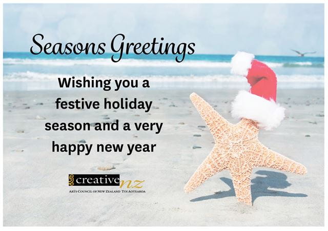 Seasons Greetings from Creative New Zealand – 2015