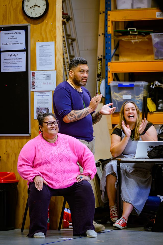 Anapela Polata’ivao, Maaka Pohatu, and Stacey Leilua 
