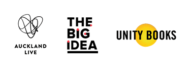 Auckland Live, The Big Idea and Unity Books logo